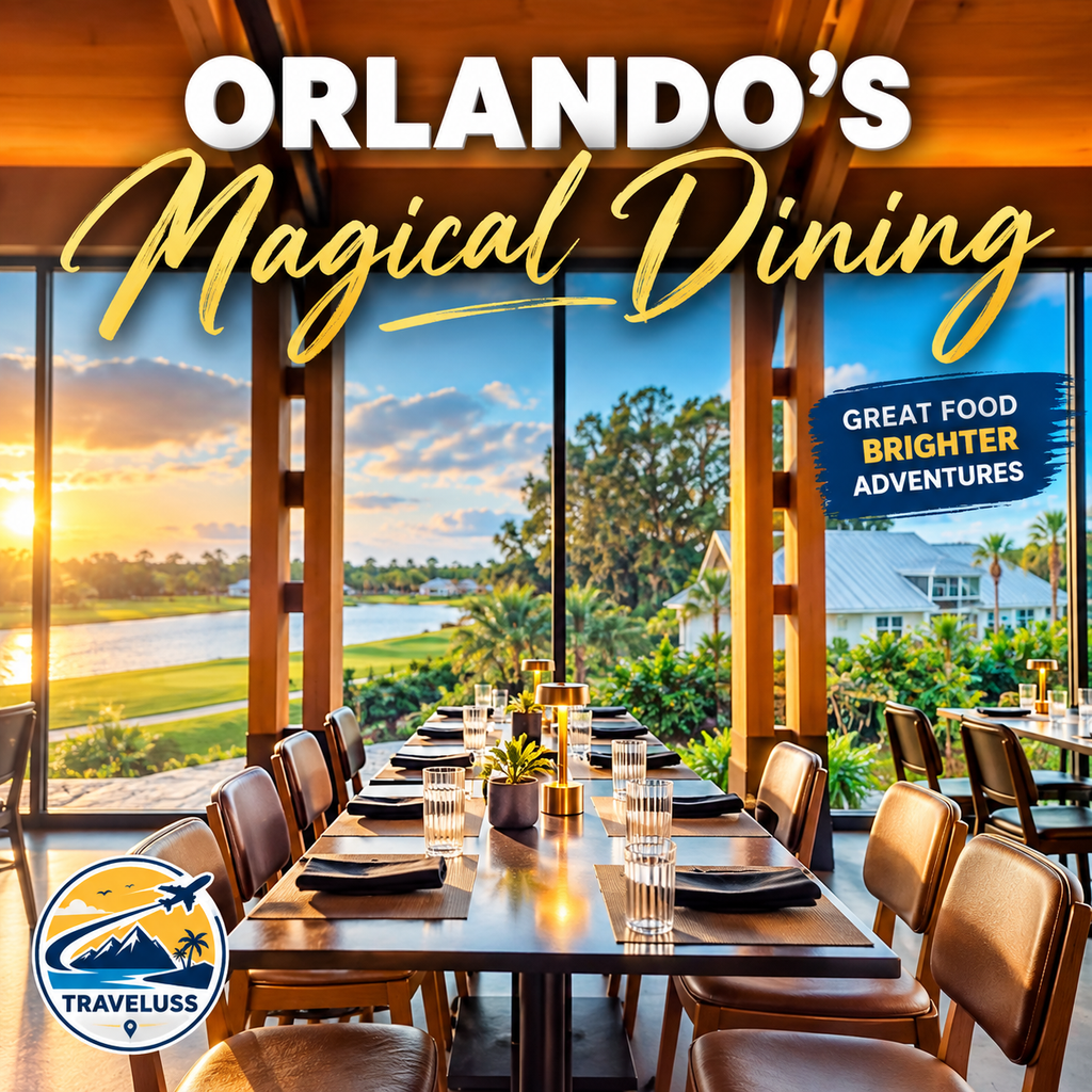 Orlando Magical Dining at an upscale restaurant